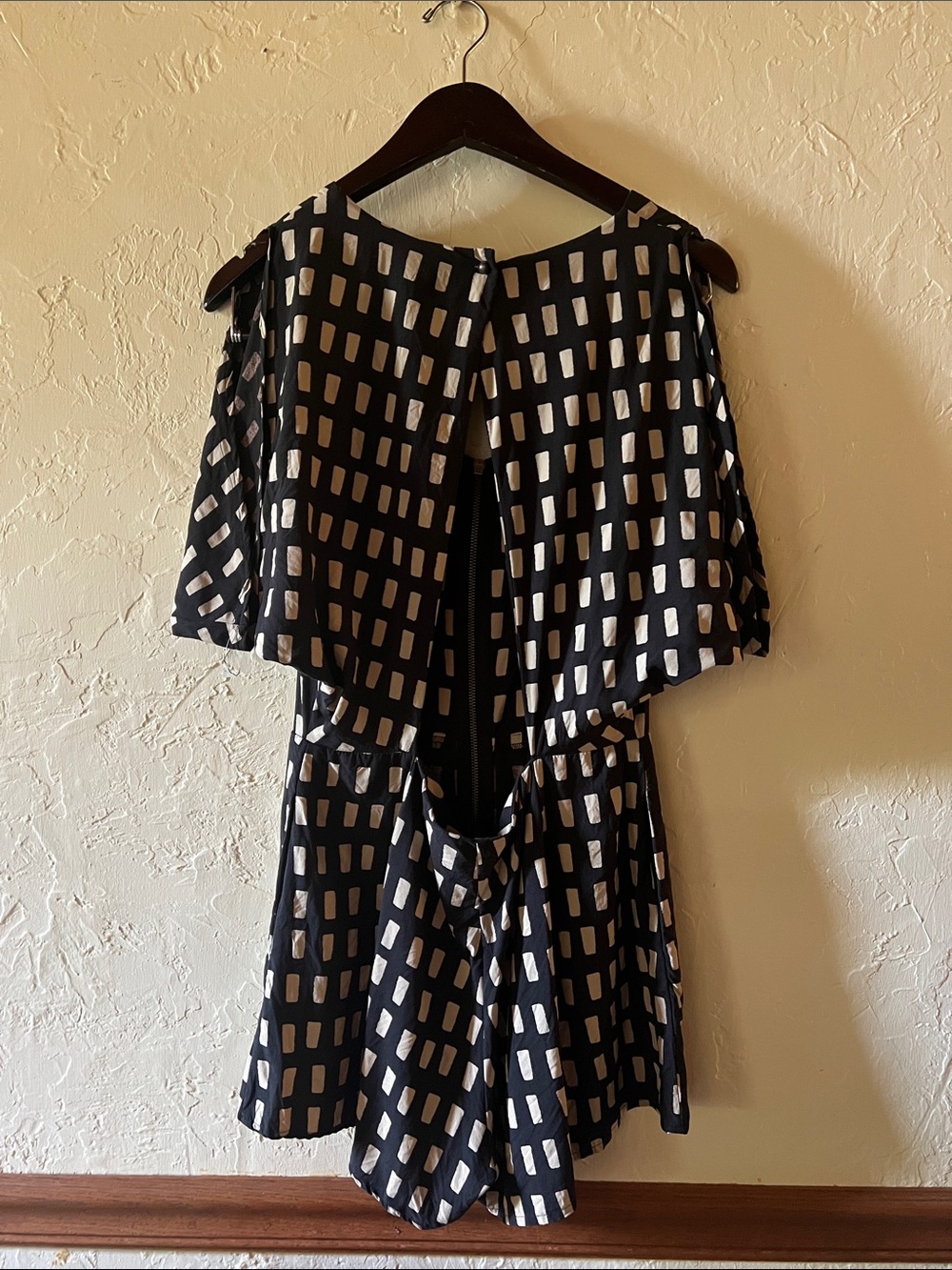 Dolce Vita Black and off white Geometric romper